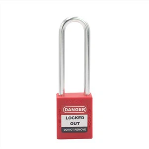 Alumínium lockout lakatok kulccsal